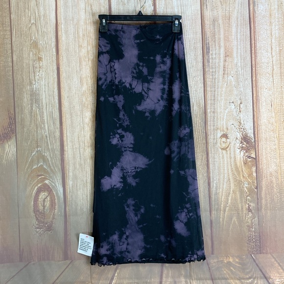 💵ASOS Design Mesh MIDI Pull On Skirt in Tie Dye Size 0 - Picture 6 of 13